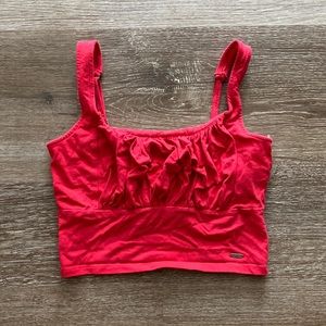 Hollister Ruched Crop Tank